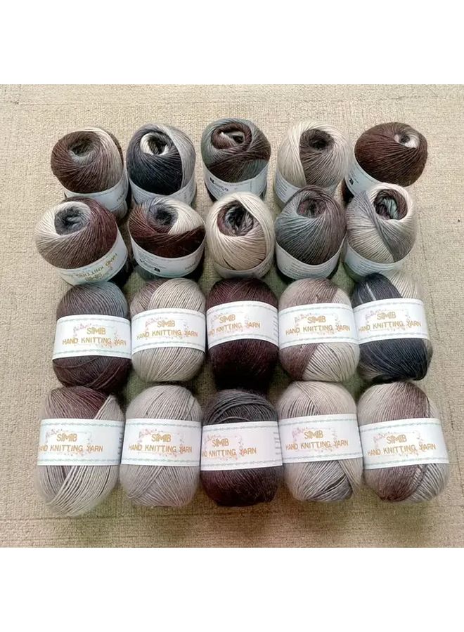 Color 2730 13 20pcs Wool Tie Dye Yarn Skeins For Crochet Knitting Shawls Scarves Hats - Image 5